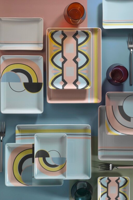 Set 18 piese pentru desert  Kutahya Porselen, TAN18Y860010876, portelan