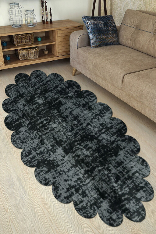 Covor, Ellipse Daisy Pattern, Gri inchis