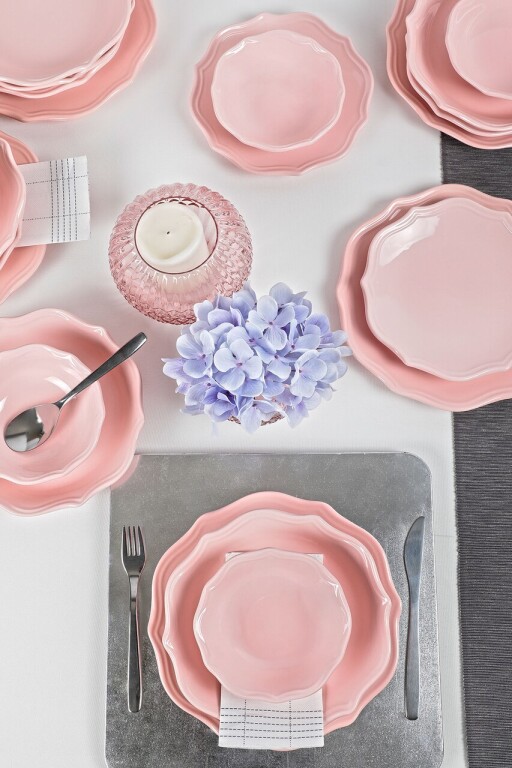 Serviciu de masa, 24 piese, TY002024F551A, Keramika, gresie, multicolor