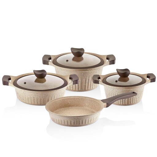 Set de gatit COL 3003, Falez, 7 piese, granit