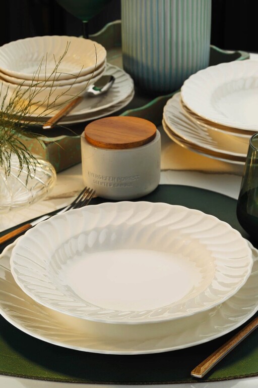 Serviciu de masa 24 piese BNLY24Y200, Kutahya Porselen, portelan, multicolor