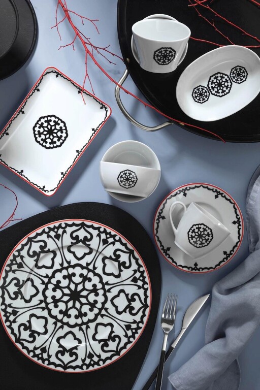 Serviciu de masa breakfast 32 piese LB32KH420596612, Kutahya Porselen, portelan, multicolor