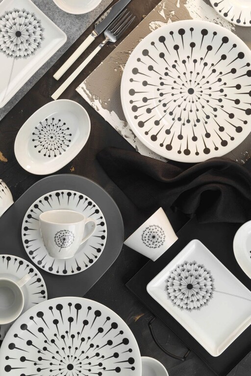 Serviciu de masa breakfast 32 piese ZG32KH42012020, Kutahya Porselen, portelan, multicolor