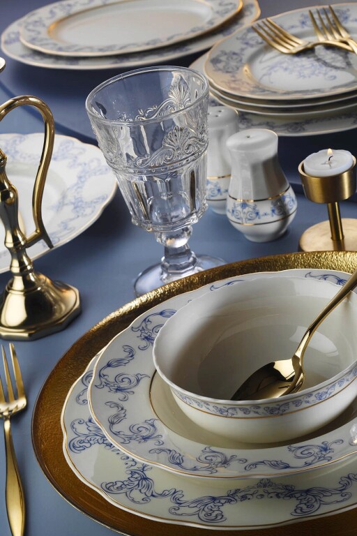 Serviciu de masa 53 piese INBNOLY53YT12235, Kutahya Porselen, portelan, multicolor