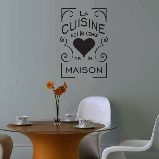 Sticker decorativ, YS2-40, Vinilin, Dimensiune: 44 x 65 cm, Negru