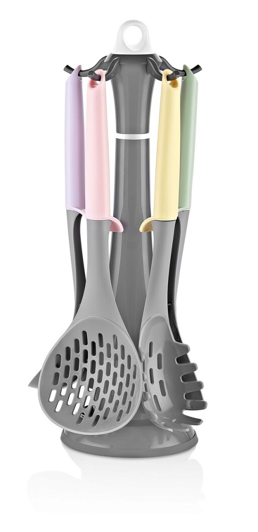 Set accesorii bucatarie, Hermia, 732SNP1133, Mașină de spălat vase - nesigură / Cuptor cu microunde - nesigur / Fără BPA, Multicolor