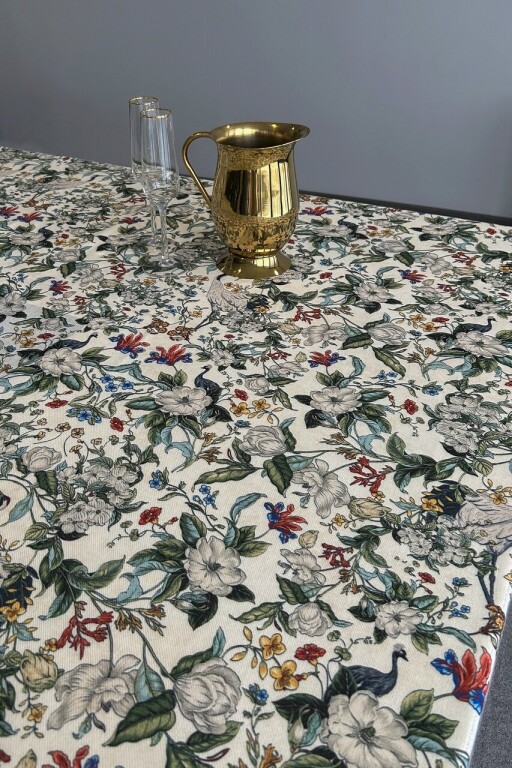 Fata de masa, SX - Kitchen, 626SRT1119, Poliester , Dimensiune: 160 x 160 cm (1 bucată), Bej