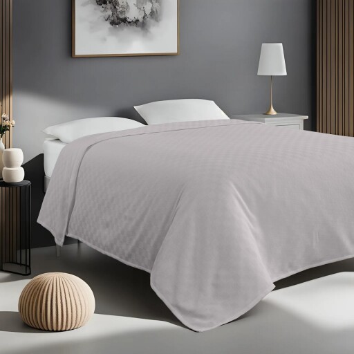 Cuvertura matlasata dubla, Serenity - Grey, ICF Bedroom, Bumbac