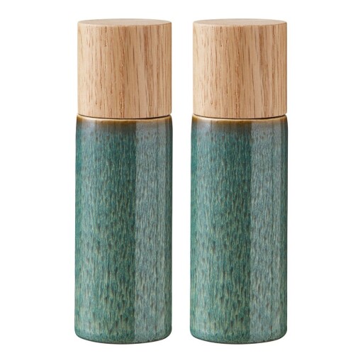 Set de râșnițe de sare și piper verde 2 buc. din ceramică Gastro Green – Bitz