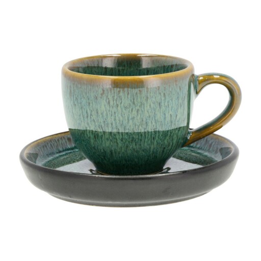 Ceașcă verde pentru espresso din ceramică 70 ml Gastro Green/Black – Bitz