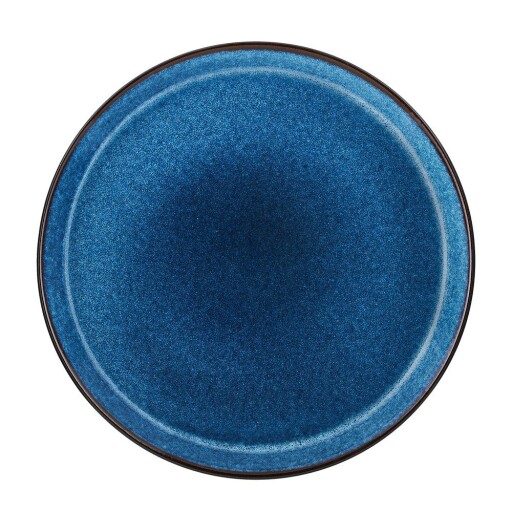 Farfurie neagră/albastră din gresie ø 27 cm Gastro Dark Blue/Black – Bitz