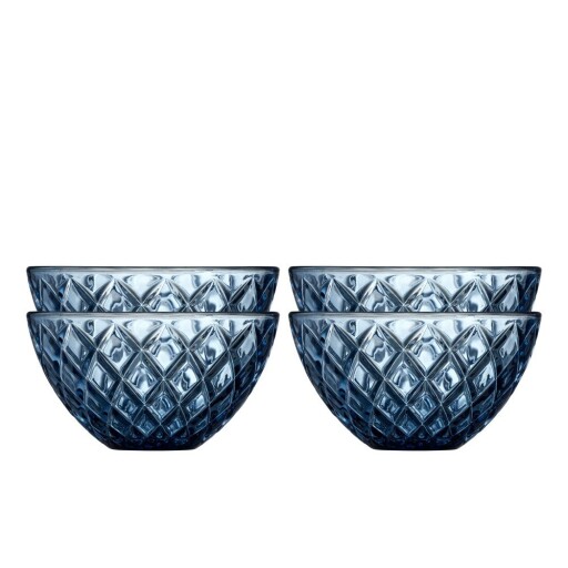 Boluri mici albastre 4 buc. din sticlă 325 ml Sorrento – Lyngby Glas