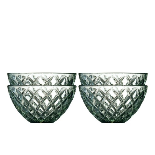 Boluri mici verzi 4 buc. din sticlă 325 ml Sorrento – Lyngby Glas