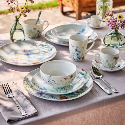 Serviciu de masa 18 piese Madison Florenne, Tognana, portelan, multicolor