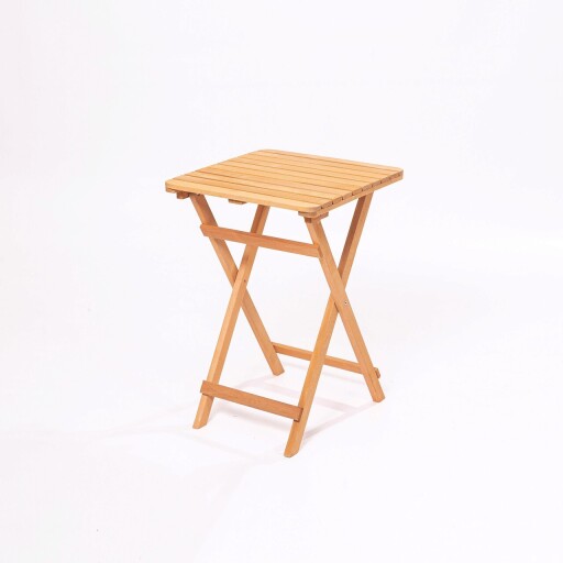 Set mobilier de gradina 3 piese, Meya Dekor, My001A, Lemn de fag, Natural / Crema