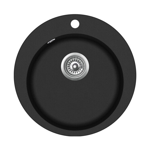 Chiuveta bucatarie Teka CLAVE 45 B-TQ 1B  510x510mm  Tegranite SchwartzMetallic