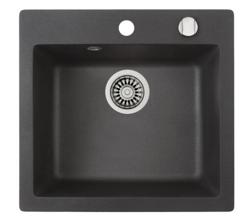 Chiuveta bucatarie Teka Clivo 50 S-TQ  455 x 495mm  tegranit Schwarzmetallic