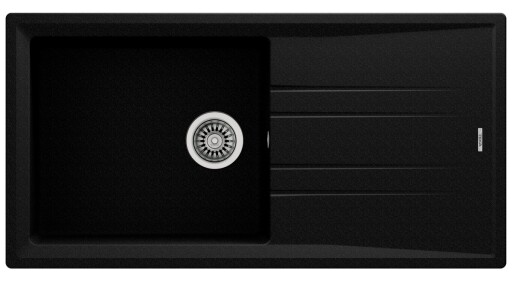 Chiuveta bucatarie tegranit Teka Stone 60L TG 1B 1D  1000x510mm  Schwartzmetallic