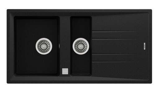 Chiuveta bucatarie tegranit Teka Stone 60B TG 1 1/2B 1D  1000x510mm  Schwartzmetallic