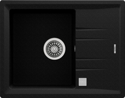 Chiuveta bucatarie Teka Stone 45S TG 1B 1D  650x510mm  tegranit Schwarzmetaliic