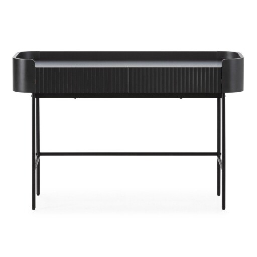 Masă consolă neagră 40x120 cm Willa – MOME