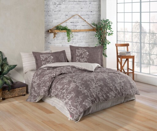 Lenjerie de pat dubla 4 piese, L&#039;essentiel Maison, Dream, Maro