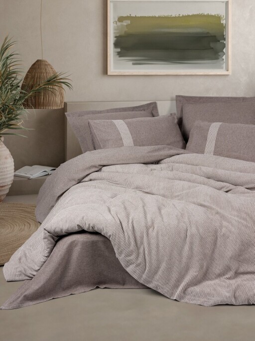 Lenjerie de pat dubla, L&#039;essentiel Maison, Linje, Maro