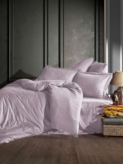 Lenjerie de pat dubla, L&#039;essentiel Maison, Austin v2, Lila