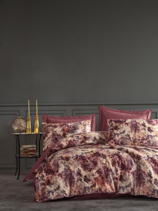 Lenjerie de pat dubla, L&#039;essentiel Maison, Angelo, Roz prafuit