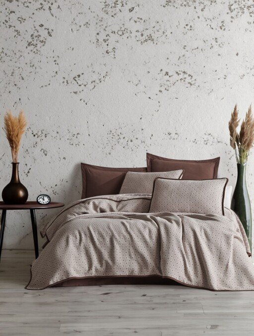 Set cuvertura de pat dubla 3 piese, L&#039;essentiel Maison, Silvano, Maro