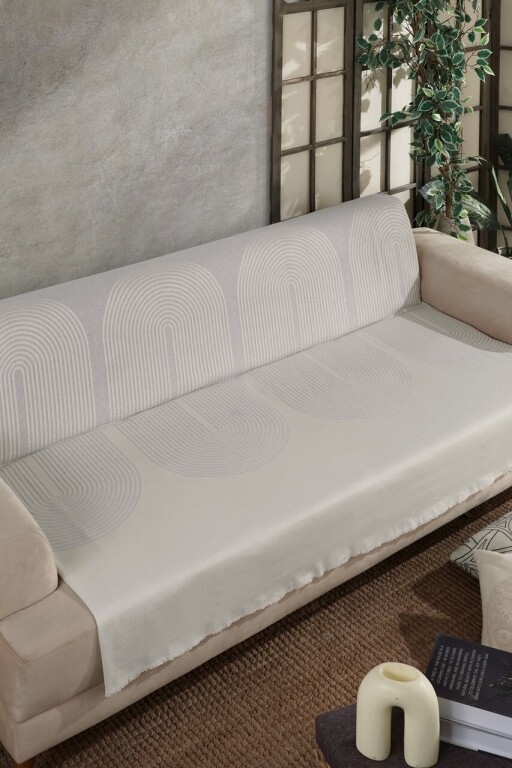 Cuvertura de pat, L&#039;essentiel Maison, Esta, Gri deschis