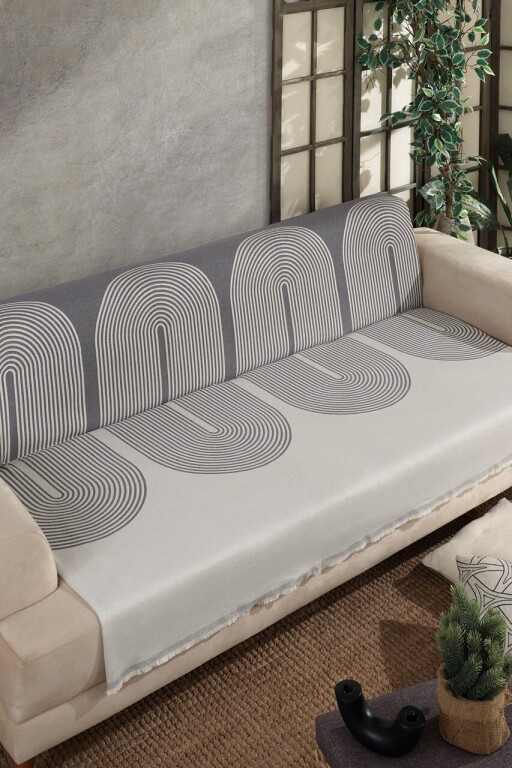 Cuvertura de pat, L&#039;essentiel Maison, Esta, Antracit