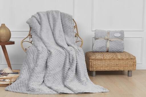 Patura Double, L&#039;essentiel Maison, Ipeksoft, Gri