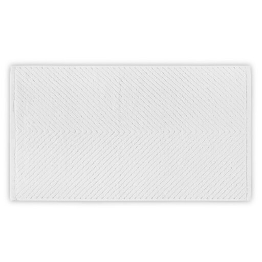 Prosop de baie, L&#039;appartement , Chevron, Bumbac, Alb