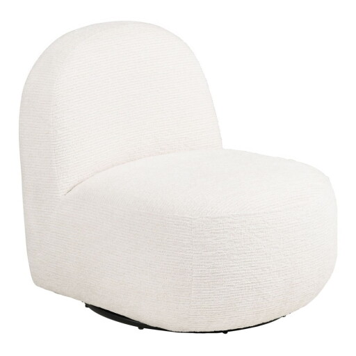 Fotoliu crem pivotant Milo – House Nordic