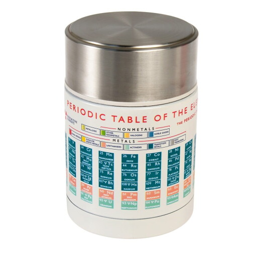 Termos crem-argintiu pentru mâncare, pentru copii 450 ml Periodic Table – Rex London