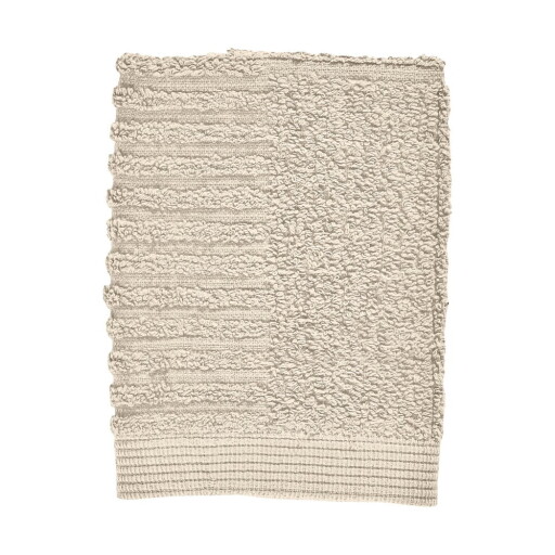 Prosop bej din bumbac din frotir 30x30 cm Classic – Zone