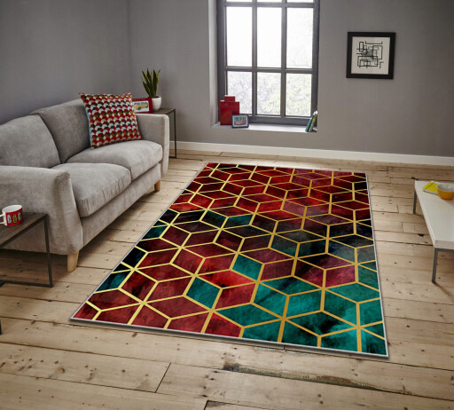 Covor, Asr Crpt-100, 100x140 cm, Multicolor