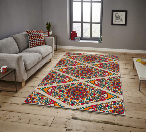Covor, Asr Crpt-117, 100x140 cm, Multicolor