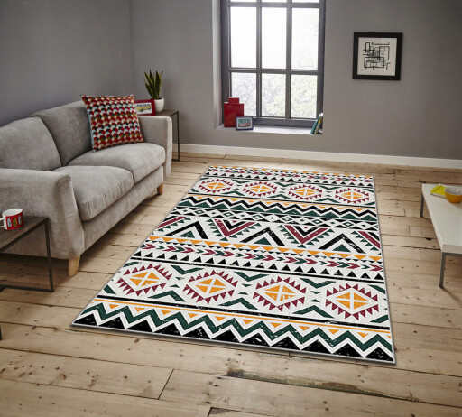 Covor, Asr Crpt-138, 100x180 cm, Multicolor