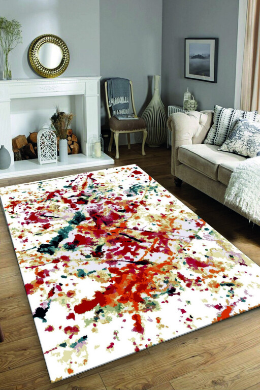 Covor, Oil Paint Djt, 80x150 cm, Multicolor