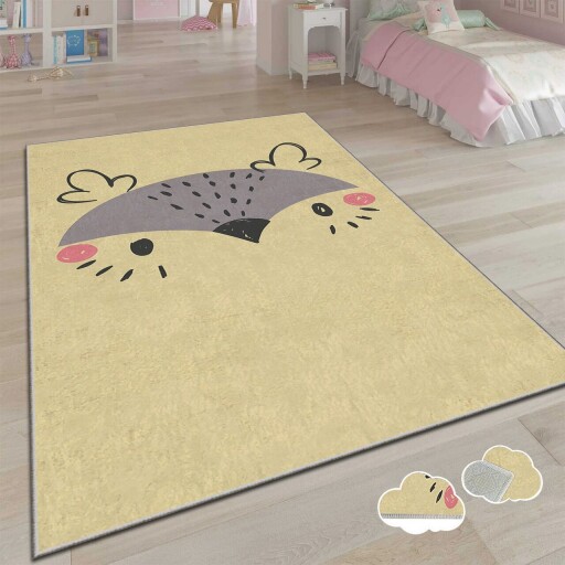 Covor pentru copii, Alho Chl-10A, 80x140 cm, Multicolor