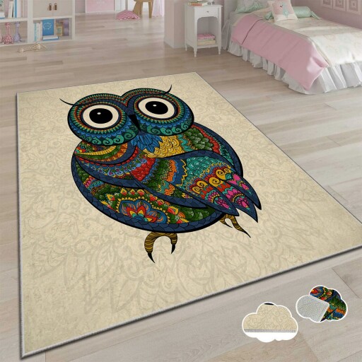 Covor pentru copii, Csbrghl-789, 80x140 cm, Multicolor