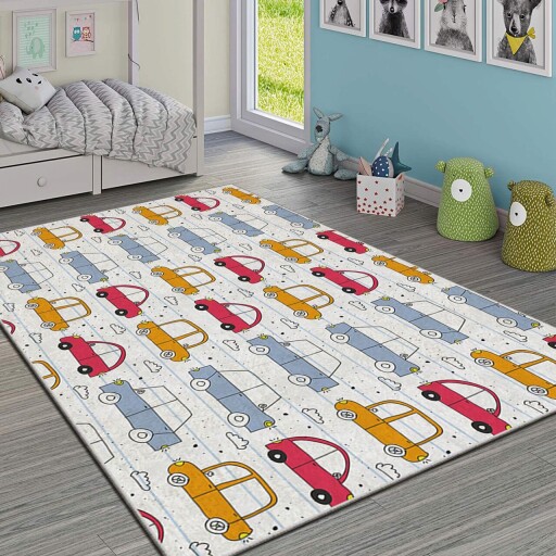 Covor pentru copii, Hmı Kdc-33, 80x140 cm, Multicolor