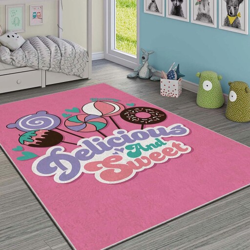 Covor pentru copii, Hmı Kdc-99, 80x140 cm, Multicolor