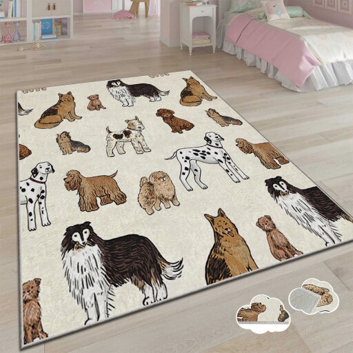 Covor pentru copii, Csbrghl-168, 100x140 cm, Multicolor