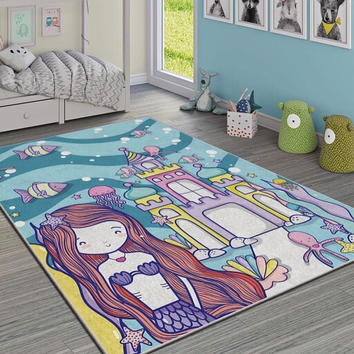 Covor pentru copii, Hmı Kdc-16, 100x140 cm, Multicolor