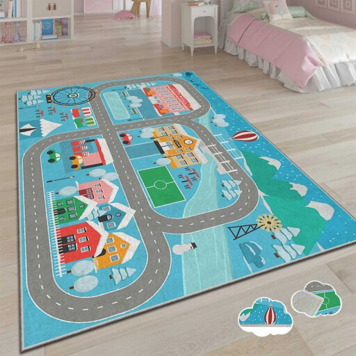 Covor pentru copii, Asr Crpt-27, 160x230 cm, Multicolor