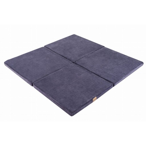 Saltea de joacă pentru copii albastru prăfuit 120x120 cm – Meowbaby