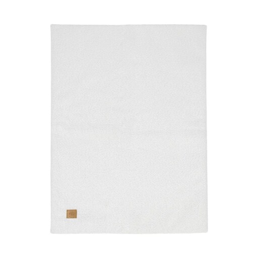 Pătură pentru copii albă din material bouclé 100x77 cm – Meowbaby